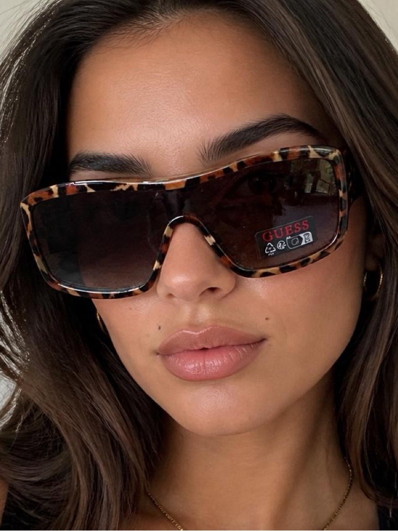 Guess Oversized Tortoise Shell Sunglasses